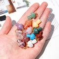 Healing Reiki Crystal Purple Amethyst Mushroom Pendant Natural Gem Stone Mushroom Charm for Women Mens Necklace Jewelry