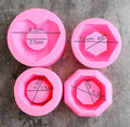 Big DIY Planter Pot Mold Succulent Plants Coaster Silicone Mold Molde De Silicona Para Concreto
