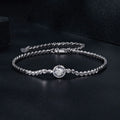 Factory Wholesale 925 Sterling Silver Fashion Jewelry Moissanite Bangles for Woman Custom 0.5 Ct Sparkling Bracelets for Women