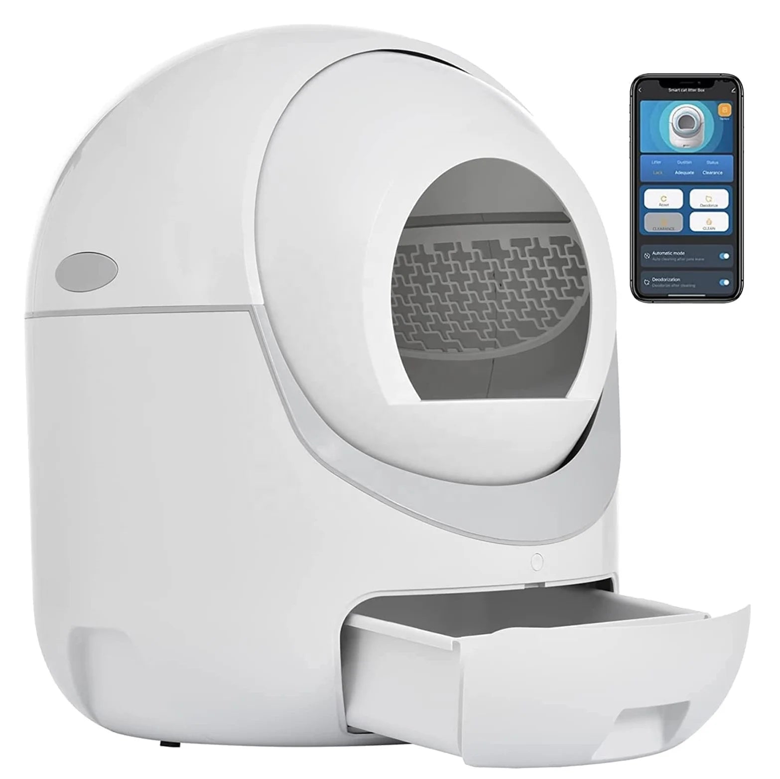 Self-Cleaning Cat Litter BoxLarge Automatic Cat Litter Box With APP Control Smart Health Monitor for Multiple Cats