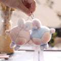 Cute Cartoon Plushies Stuffed Animal Toys Bunny Butt Keychain Bag Charm Pendant Kawaii Fluffy Rabbit Butt Plush Keychains Toys