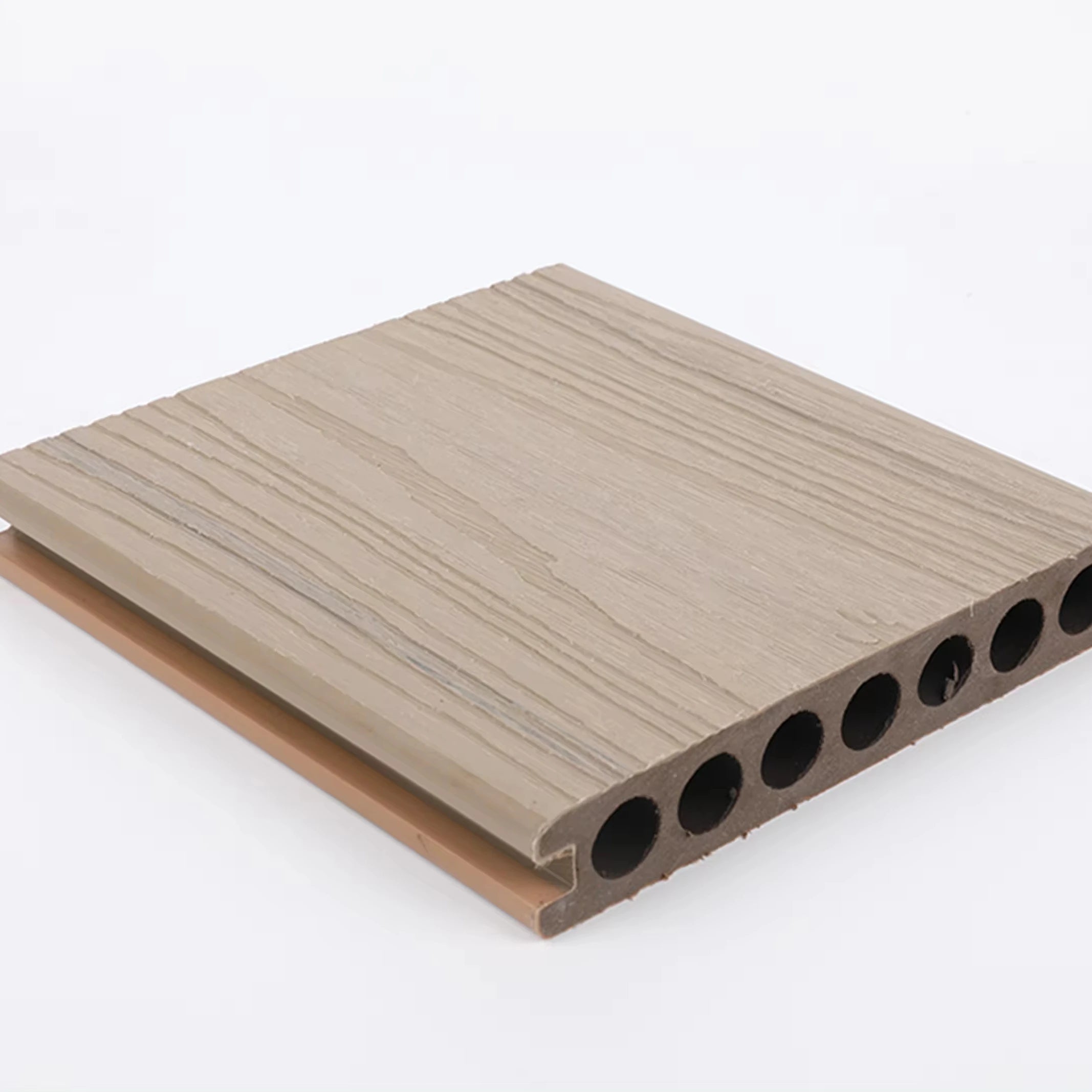 Durable Capped Co-Extrusion Double Color WPC Decking Waterproof Outdoor Teak Composite Decking Floor Composite Decking