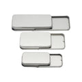 80*35*10mm Recycled Food Grade Tinplate Metal Candy Tin Box Slide Lid