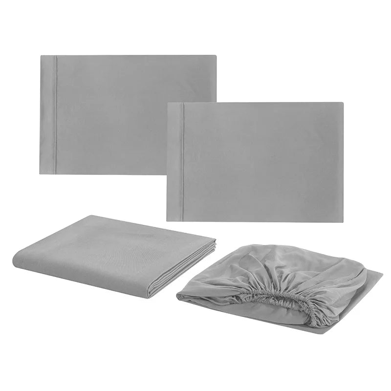 Wholesale King Size 1800 Thread Count Microfiber Polyester Bed Sheet Set Super Soft Solid Pattern Woven Techniques Home Hotel
