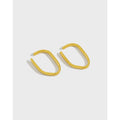S925 Sterling Silver Minimalist Clip on Earrings Non-piercing Ear Cuff 18K Gold Earrings Fashion Jewelry  Earrings Women