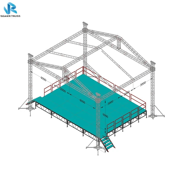 Cold-formed Galvanized Light Steel Roof Truss Prefabricated Lighting Truss
