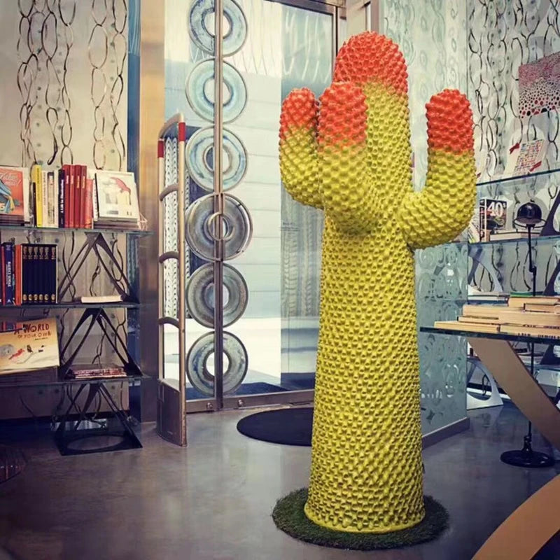 GD Cactus Pencil Hanger Hat Stand Plant Space Art Ornament Cactus Resin Sculpture Home Decoration