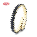 Flexibility Wholesale Adjustable Zircon 18K Gold Plated Bracelets for Women Fashion Jewelry