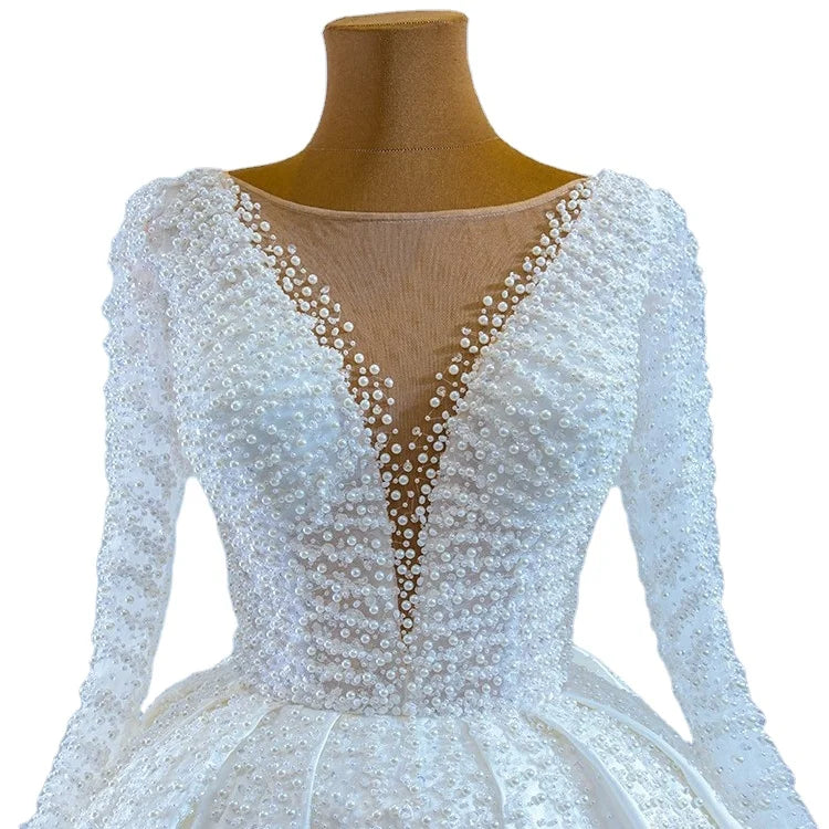 Guangzhou Auyan Super Fairy Dream 2024 Bride Shoulder Sen Women Lady Elegant Bride Dresses for Wedding