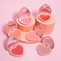 Customized Logo Cruelty Free Waterproof Mineral Cream Blusher Vegan Heart Shape Matte Blush Private Label Makeup Palette Fair