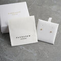 PandaSew Custom Logo White Herringbone Cotton Envelope Bag with Insert Pad Gift Packaging Jewelry Pouch