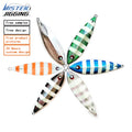 MISTER JIGGING Luminous Sticker Eyes100g-300g Saltwater Slow Pitch Fishing Jigging Lead Metal Jig Fish