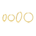 Gold Plated Stainless Steel Jewelry Wholesale Statement Geometric Big Hoop Earrings for Women Fashion Jewelry