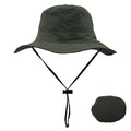 Customize Summer Bucket Hat Cap Unisex Foldable Fishing Boonie Sun Safari Hat With Pocket