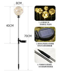Wholesale Outdoor Solar Copper Wire Ball Garden Courtyard Decoration Landscape Floor  Luminous Ball Reed Lamp