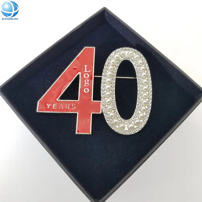 Greek Sigma Sorority Red Enamel 40th Year Anniversary Brooch Rhinestone Delta Theta Lapel Pin Devastating Divas Jewelry Gift
