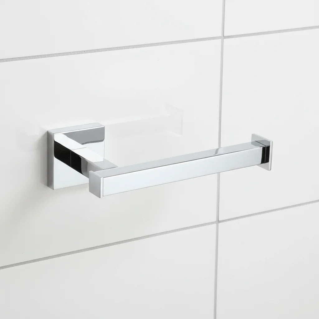 Modern Design Chrome Coated Adjustable Wall-mounted Toilet Tissue Paper Holder for Hotels-Bathroom Hardware Roll Tissue Holder