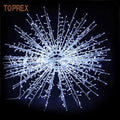 Customized Large Outdoor Waterproof 50cm 80cm 100cm White Christmas Tree Topper Star for Pvc Christmas Tree Decoration