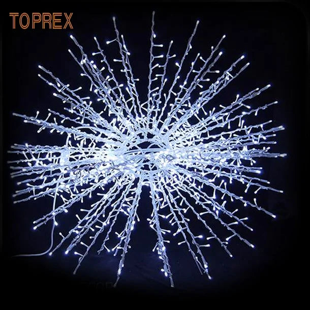 Customized Large Outdoor Waterproof 50cm 80cm 100cm White Christmas Tree Topper Star for Pvc Christmas Tree Decoration