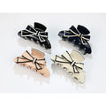 Japanese Style Bowknot Hair Claw Clips Cellulose Acetate Claw Hair Clips 8.8cm Large Ponytail Hair Claw for Women