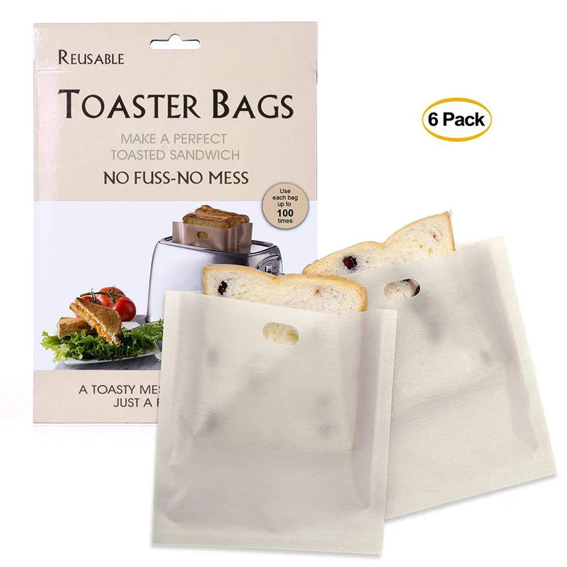 Non-stick High-temperature Resistant Reusable Bread Bag Toaster Bag for Toasting Toasting Bag for Bread