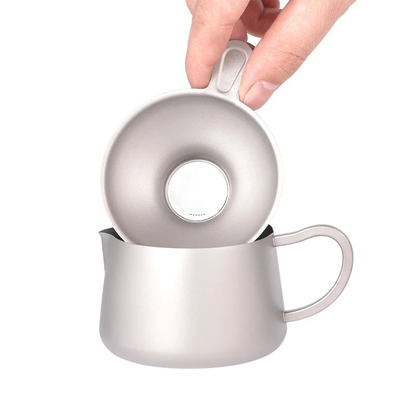 Chinese Products Tea Kettle Tea Pot 260ml Outdoor Camping Dinner Tableware Titanium Teapot Kettle Tea Maker with Infuser