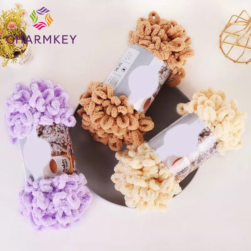 Wholesale Finger Loop Yarn Jumbo Chenille Yarn Crochet for Hand Knitting