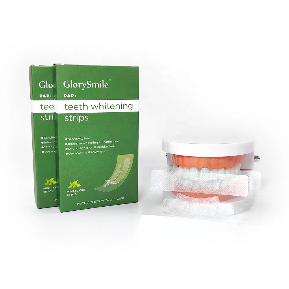 Effective Pap Non Peroxide Home Use No Sensitive Pain Teeth Whitening Strips With Custom Logo