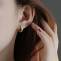 2022 Fashion 925 Sterling Silver Round Luxury Earrings Gold Jewelry Gold Plated Designer Hoop Earrings for Women