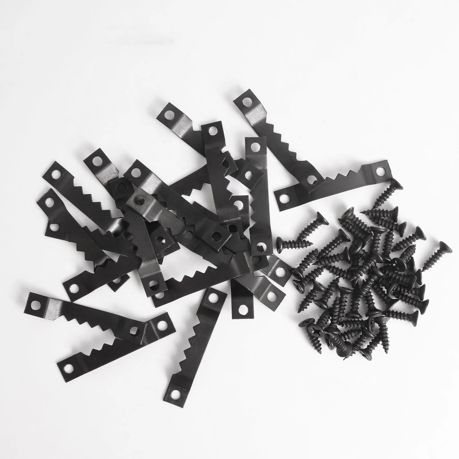 60PCS TS-K068 Hanger Set Professional Customization Photo Frame Accessories Black Hanging Hangers Picture Hanger Sawtooth Hook