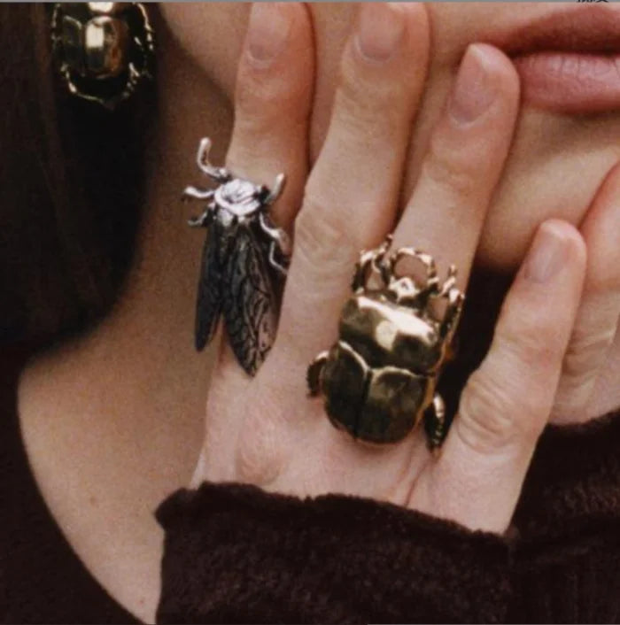 Vintage Handmade Insect Bee Ring