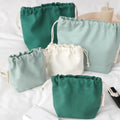 Chuanghua Custom Luxury Cosmetic Packaging Calico Organic Cotton Muslin Drawstring Bag Square Bottom