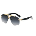 Double Bridge Geometric Fashion Shades Sunglasses UV400 Protection Driving Glasses