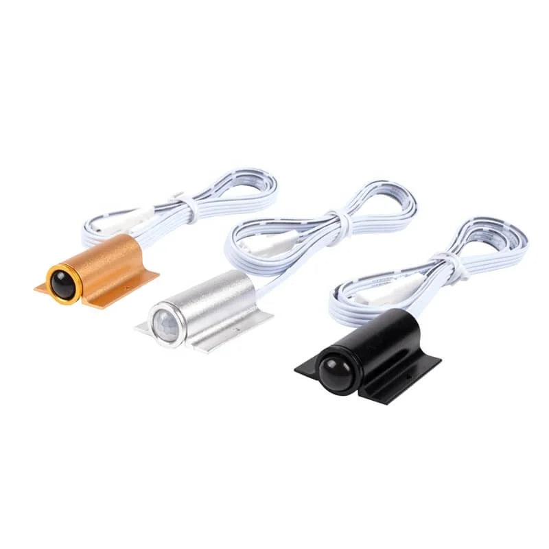12V Mini Infrared Sensitive PIR Motion Sensor Switch Linea 120 Detection Angle 100-300cm Range 20s Delay 60W Load Capacity