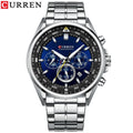 CURREN 8399 New Men's Watches Fashion Sport Wristwatches Male Chronograph Quartz Stainless Steel Clock Luminous