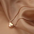 New Wholesales Gold Plated Pendant Necklace Stainless Steel Bean Titanium Steel Link Chain Gift for Women and Mother Girls