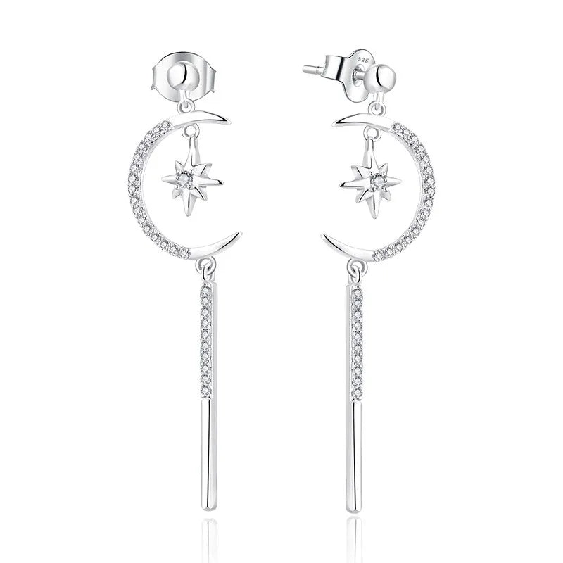 New Arrive Fashion Jewelry High Quality Moon Shape Fine Earring Fashion Jewelry