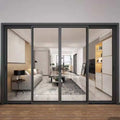 Modern Aluminum Alloy Bifold Patio Folding Glass Doors with Thermal Insulation Outswing Design for Apartment Use