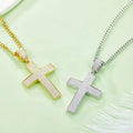18K Gold Plated Vintage 925 Sterling Silver VVS Cross Moissanite Pendant Women's Necklace Men's Necklace