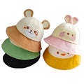 2024 Custom Cute Cartoon Embroidery Patterns Baby Outdoor Summer Sun Wide Brim Kids Sun Hat Children Bucket Hats
