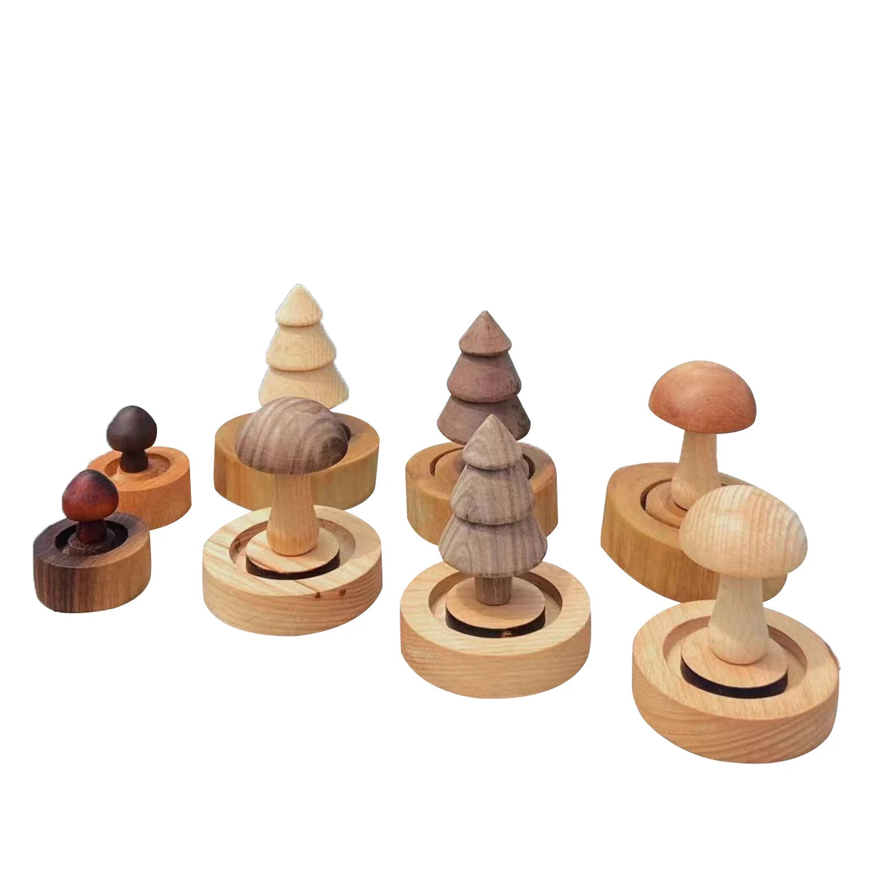 Tailai Essential Oil Diffuser Office Car Decor Step Wood Perfume Diffused Wood Diffuser Stand  Aroma