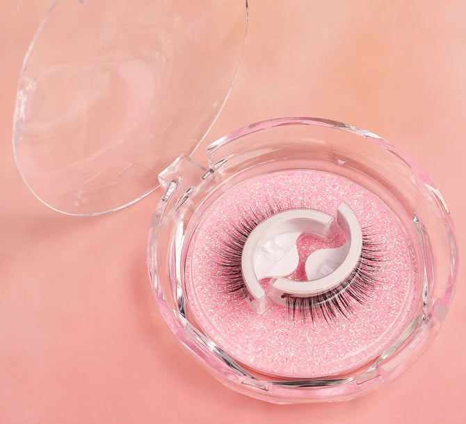 Reusable Self Adhesive Eyelashes No Glue or Eyeliner Needed Easy to Put on Stable Non Slip Waterproof False Lashes