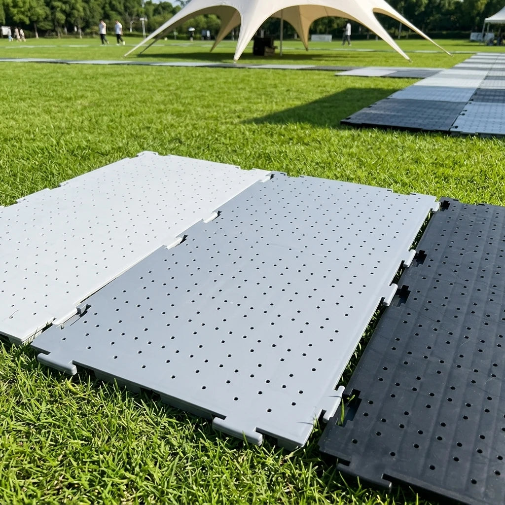 Event Temporary Grass Protection Flooring Portable Interlocking Plastic Floor Tiles for Outdoor Wedding Party Tent