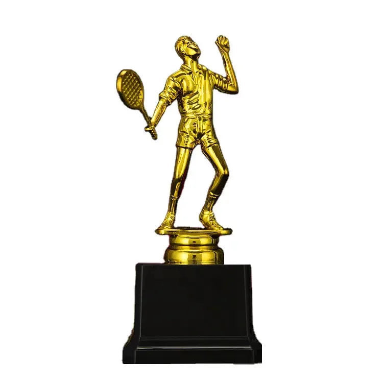 2025 Golden Sport Match Souvenir Medal Craft Decorations Gifts Awards Toys Game Prize Badminton Player Trophy