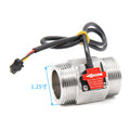 1-1/4 Inch NPN Hall Flow Sensor Stainless Steel Water Flowmeter Solenoid Power DN32 1.75MPa DC3.5~24V Turbine Flow Switch Sensor
