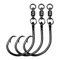 6/0 to 10/0 Wholesale Offset Circle Hook Big Game Ringed High Carbon Steel Fishing Hooks with Stainless Steel Swivel Fish Hooks