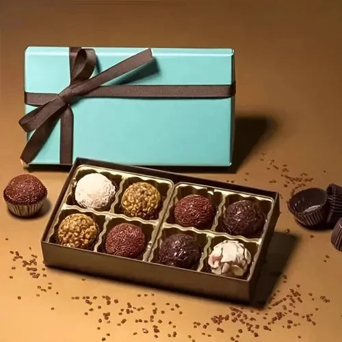 Custom Eco-Friendly Biodegradable Handmade Food Safe Chocolate Packaging Boxes UV Coating Glitter Matt Lamination Rigid Boxes