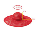 X1027 Adult Wide Brim Panama Hat Natural Raffia Straw Foldable Travel Sun Hat for Summer Outdoor Adventures