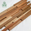 MUMU Anti-slip Self Adhesive Wood Mosaic Peel and Stick Floor Square Wall Wood Mosaic Tile Mosaico