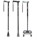 Rehand Folding Aluminum Walking Cane Disabled Medical Use Adjustable Height 39 300 lb Load Capacity 70-78 Patient Range Rubber